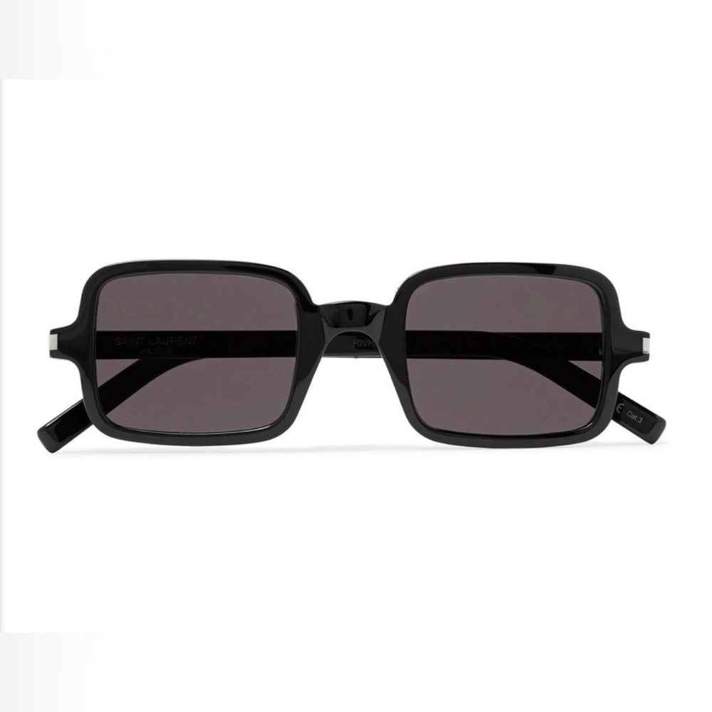 Saint Laurent Square-Frame Acetate Sunglasses Black SL 332 001 Unisex